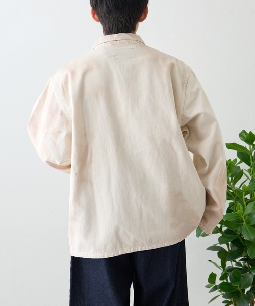 ai no de（アイノデ）の「【ainode】hazakawa 襟付きJK（テーラードジャケット・メンズ・アイボリー/グレー・FREE）」の8枚目の写真