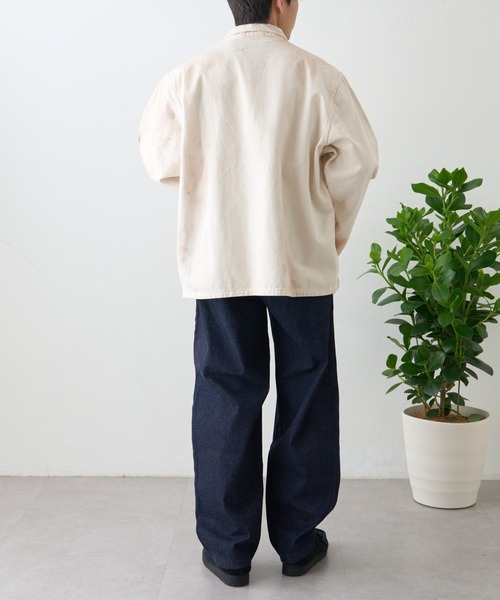 ai no de（アイノデ）の「【ainode】hazakawa 襟付きJK（テーラードジャケット・メンズ・アイボリー/グレー・FREE）」の10枚目の写真