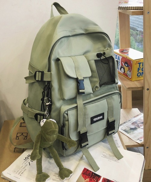 Miniministore(ミニミニストア)の「リュックサック男女兼用バックパック大容量(バックパック/リュック・レディース・ブラック/アイボリー/ブルー/ライトグリーン/ワインレッド・FREE)」の4枚目の写真