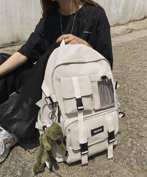 Miniministore(ミニミニストア)の「リュックサック男女兼用バックパック大容量(バックパック/リュック・レディース・ブラック/アイボリー/ブルー/ライトグリーン/ワインレッド・FREE)」の8枚目の写真
