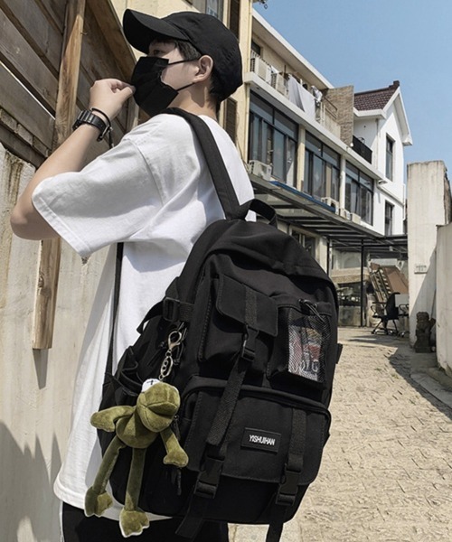 Miniministore(ミニミニストア)の「リュックサック男女兼用バックパック大容量(バックパック/リュック・レディース・ブラック/アイボリー/ブルー/ライトグリーン/ワインレッド・FREE)」の10枚目の写真