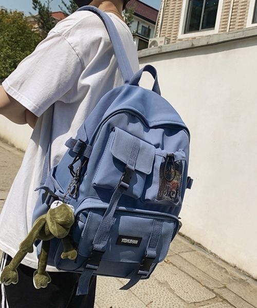 Miniministore(ミニミニストア)の「リュックサック男女兼用バックパック大容量(バックパック/リュック・レディース・ブラック/アイボリー/ブルー/ライトグリーン/ワインレッド・FREE)」の12枚目の写真