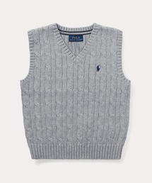 POLO RALPH LAUREN CHILDRENSWEAR | ケーブルニット コットン セーターベスト(ベスト)