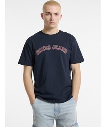 GUESS JEANS(QXW[Y)GUESS JEANS Eco Crewneck Collegiate Tee  TVc(TVc/Jbg\[)