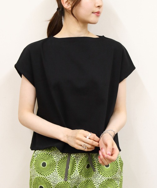 ORCIVAL(オーシバル)の「ORCIVAL/オーシバル フレンチスリーブボートネックプルオーバー ソリッド FRENCH SLEEVE BOATNECK P.O. SOLID B271(Tシャツ/カットソー・レディース・ホワイト/ナチュラル/ブラック・1)」の9枚目の写真