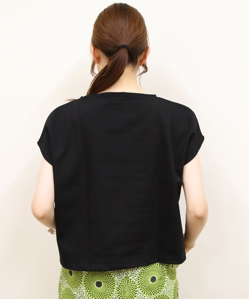 ORCIVAL(オーシバル)の「ORCIVAL/オーシバル フレンチスリーブボートネックプルオーバー ソリッド FRENCH SLEEVE BOATNECK P.O. SOLID B271(Tシャツ/カットソー・レディース・ホワイト/ナチュラル/ブラック・1)」の11枚目の写真