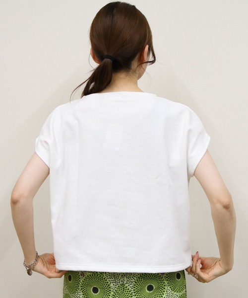 ORCIVAL(オーシバル)の「ORCIVAL/オーシバル フレンチスリーブボートネックプルオーバー ソリッド FRENCH SLEEVE BOATNECK P.O. SOLID B271(Tシャツ/カットソー・レディース・ホワイト/ナチュラル/ブラック・1)」の6枚目の写真