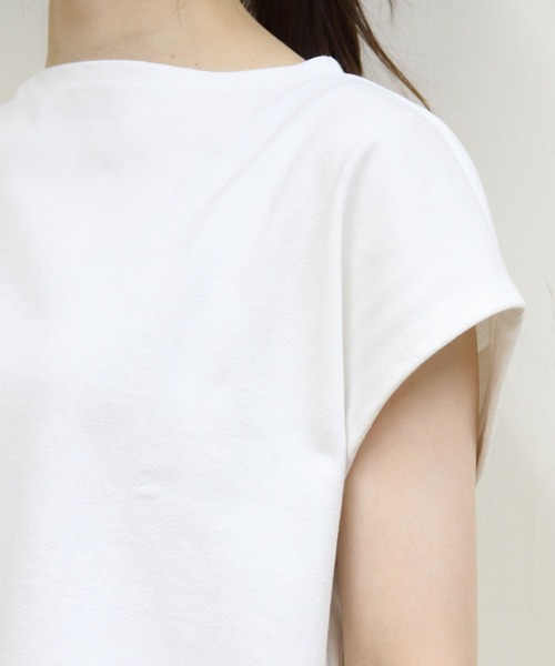 ORCIVAL(オーシバル)の「ORCIVAL/オーシバル フレンチスリーブボートネックプルオーバー ソリッド FRENCH SLEEVE BOATNECK P.O. SOLID B271(Tシャツ/カットソー・レディース・ホワイト/ナチュラル/ブラック・1)」の7枚目の写真