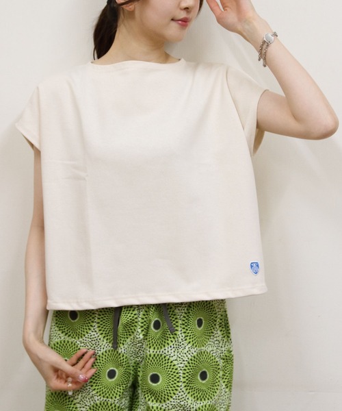 ORCIVAL(オーシバル)の「ORCIVAL/オーシバル フレンチスリーブボートネックプルオーバー ソリッド FRENCH SLEEVE BOATNECK P.O. SOLID B271(Tシャツ/カットソー・レディース・ホワイト/ナチュラル/ブラック・1)」の13枚目の写真