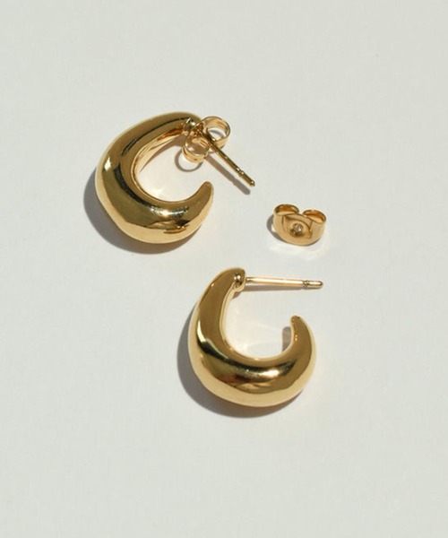 GOLDY(ゴールディ)の「【GOLDY】アレルギー対応 メタル クレッセント シェイプ ステンレス ピアス 1230604(ピアス(両耳用)・レディース・シルバー/ゴールド・FREE)」の5枚目の写真