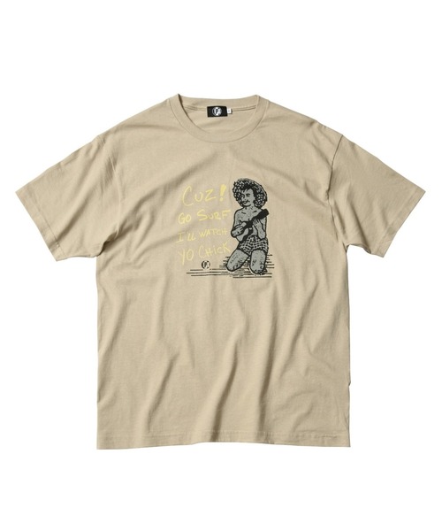 IPD(アイピーディー)の「【IPD】 BEACH BOY SS ビーチボーイショートスリーブ(Tシャツ/カットソー・メンズ・サンドベージュ/チャコール/クリーム・MEDIUM/X-LARGE/LARGE)」の8枚目の写真