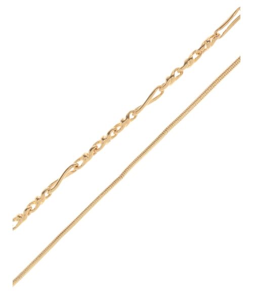 EMODA(エモダ)の「フラワーモチーフダブルネックレス(ピアス(両耳用)・レディース・ゴールド/シルバー・FREE)」の7枚目の写真