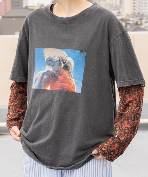 3591 E.T. ムービー T 半袖　Tシャツ　両面　ビッグプリント 3591 E.T. ムービー T 半袖 Tシャツ 両面 ビッグプリント - メルカリ