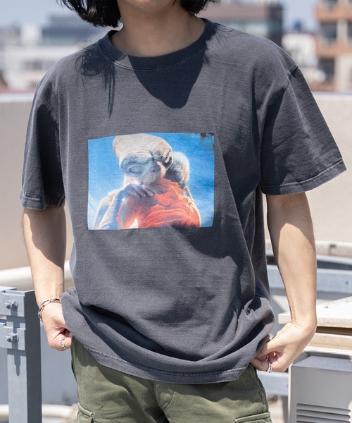 E.T. グラフィック ムービーTシャツ 名作映画　ゆったりサイズ セール】GOOD ROCK SPEED 別注 【E.T.】 映画 ムービー プリント