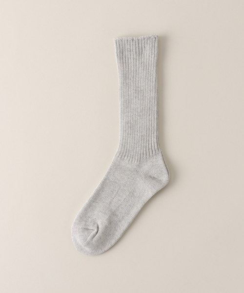 SLOBE IENA(スローブイエナ)の「《WEB限定/追加2》ルーズリブソックス(ソックス/靴下・レディース・ホワイト/ライトグレー・FREE)」の7枚目の写真