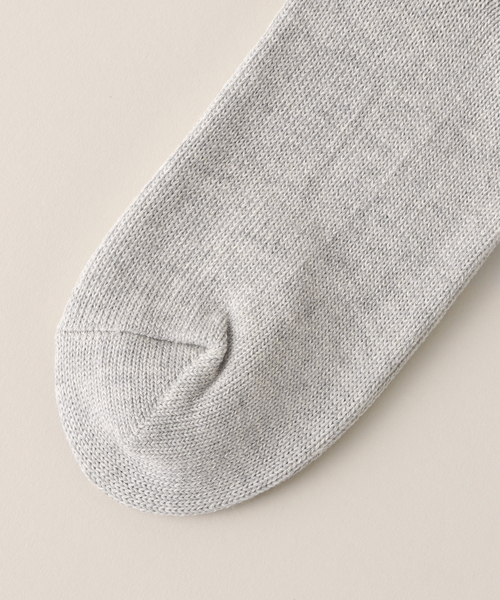 SLOBE IENA(スローブイエナ)の「《WEB限定/追加2》ルーズリブソックス(ソックス/靴下・レディース・ホワイト/ライトグレー・FREE)」の8枚目の写真