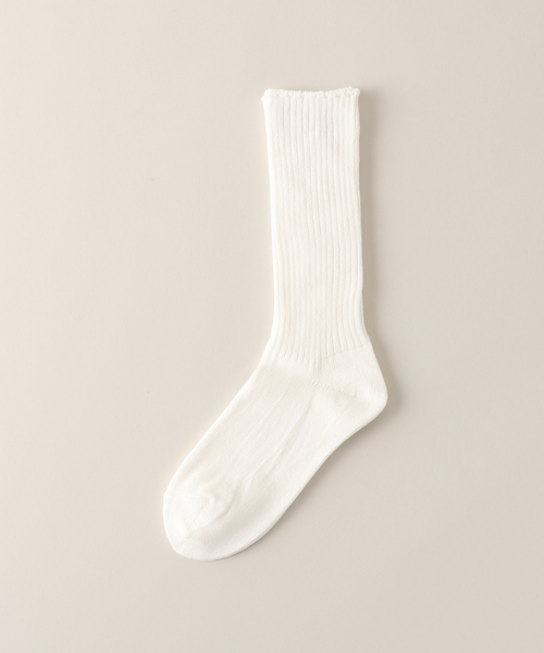 SLOBE IENA(スローブイエナ)の「《WEB限定/追加2》ルーズリブソックス(ソックス/靴下・レディース・ホワイト/ライトグレー・FREE)」の10枚目の写真