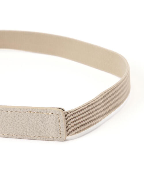 FREE'S MART（フリーズマート）の「◆Uバックル細ゴムベルト（ベルト・レディース・ブラック/ベージュ・ﾌﾘ-）」の6枚目の写真