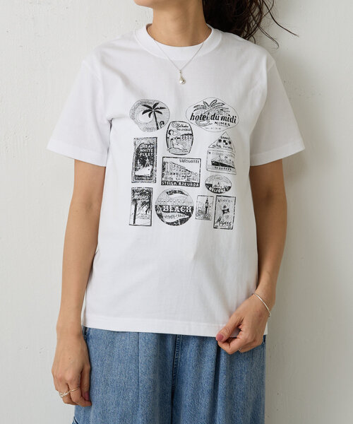FRIPIER》スーベニールプリントTee（Tシャツ/カットソー