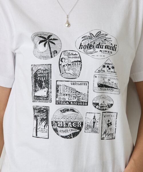 ビアズリー 「FRIPIER／フリピエ」のロゴ コットンTシャツ FRIPIER》スーベニールプリントTee | BEARDSLEY(ビアズリー