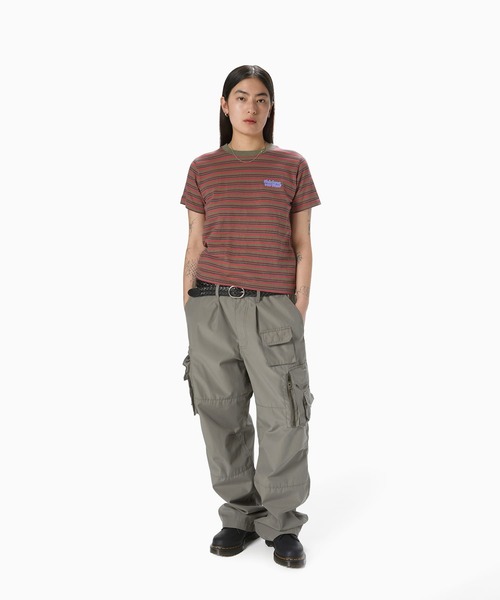 thisisneverthat(ディスイズネバーザット)の「Striped W Tee(Tシャツ/カットソー・メンズ・ホワイト/ライトブルー/カーキ・S/M)」の8枚目の写真