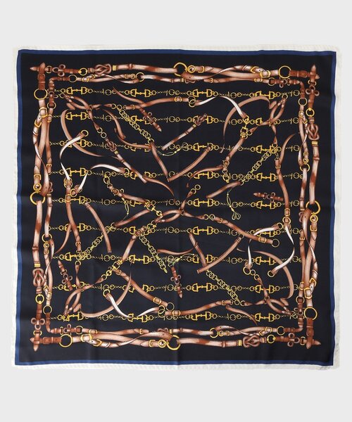 OPAQUE.CLIP（オペークドットクリップ）の「柄アソートスクエアスカーフ（バンダナ/スカーフ・レディース・ブラック/ベージュ/オフホワイト・00）」の14枚目の写真