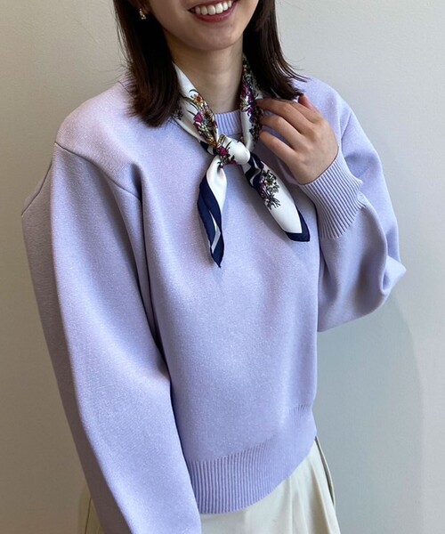 OPAQUE.CLIP（オペークドットクリップ）の「柄アソートスクエアスカーフ（バンダナ/スカーフ・レディース・ブラック/ベージュ/オフホワイト・00）」の8枚目の写真