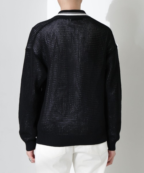NANO universe（ナノユニバース）の「ローゲージ　ニットポロ（ポロシャツ・メンズ・ブラック/ベージュ系その他・M/L）」の7枚目の写真