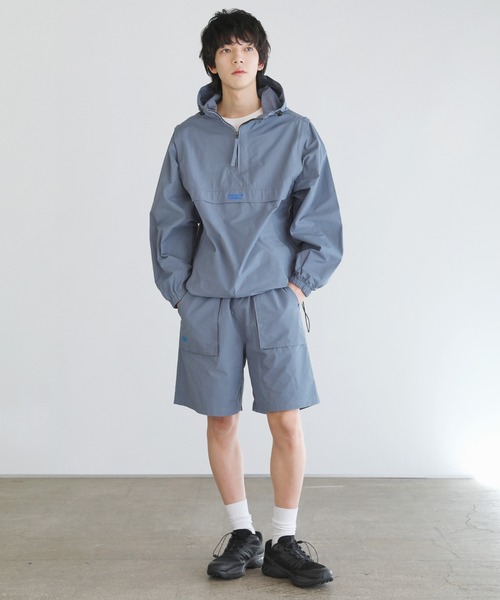 JACK PURCELL（ジャックパーセル）の「CONVERSE JACK PURCELL　コットンナイロン袖着脱2WAYアノラックパーカー（パーカー・メンズ・ブルー/アイボリー/ブラック・S/M/L）」の13枚目の写真