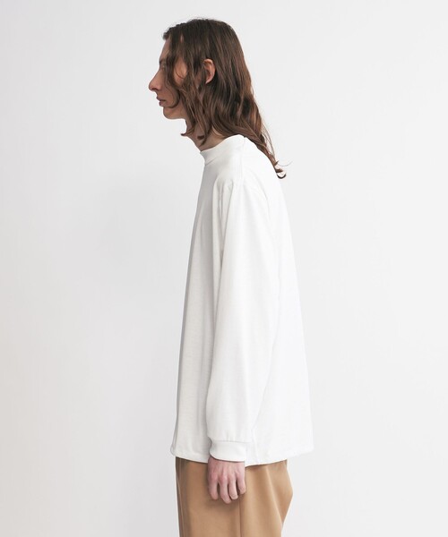 新品HANDROOMハンドルーム 白Tシャツ XL モックネック - メルカリ