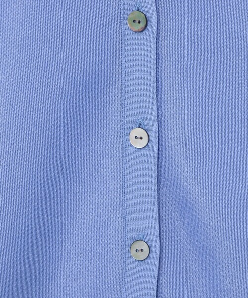 NOLLEY’S（ノーリーズ）の「《アンサンブル対応》ハーフシアーVネックカーディガン（カーディガン/ボレロ・レディース・サックスブルー/ブラウン/オフホワイト/ブラック・38）」の12枚目の写真