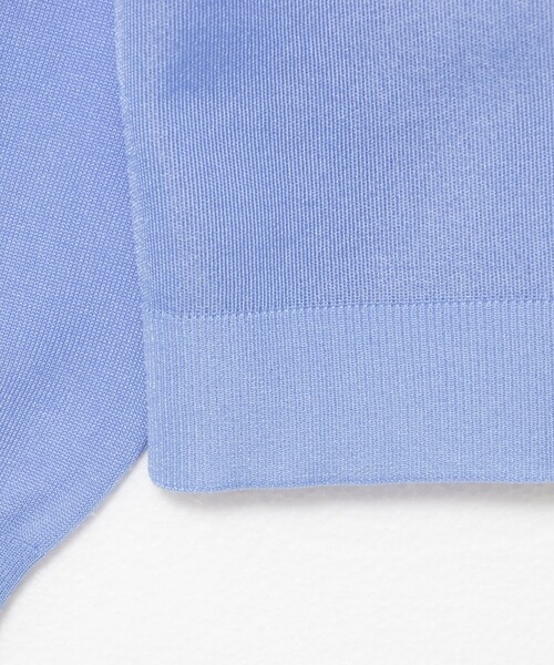 NOLLEY’S（ノーリーズ）の「《アンサンブル対応》ハーフシアーVネックカーディガン（カーディガン/ボレロ・レディース・サックスブルー/ブラウン/オフホワイト/ブラック・38）」の13枚目の写真