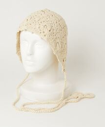 Anthe（アンテ）の「【Anthe】 / ブリンジ付きクロシェ編みニットCAP / ant-000030（ニットキャップ/ビーニー）」