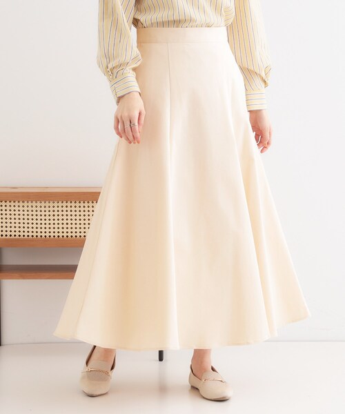 DRESKIP(ドレスキップ)の「女性らしさを惹き立てる ZIP使いフレアスカート(スカート・レディース・イエロー/ブラック/オフホワイト・01/02/03/04)」の9枚目の写真