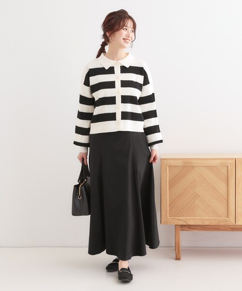 DRESKIP(ドレスキップ)の「女性らしさを惹き立てる ZIP使いフレアスカート(スカート・レディース・イエロー/ブラック/オフホワイト・01/02/03/04)」の15枚目の写真