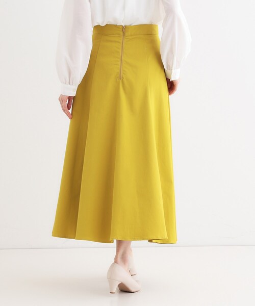 DRESKIP(ドレスキップ)の「女性らしさを惹き立てる ZIP使いフレアスカート(スカート・レディース・イエロー/ブラック/オフホワイト・01/02/03/04)」の18枚目の写真