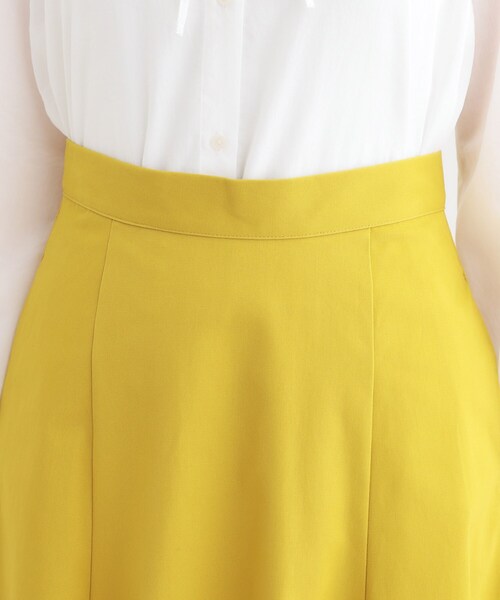 DRESKIP(ドレスキップ)の「女性らしさを惹き立てる ZIP使いフレアスカート(スカート・レディース・イエロー/ブラック/オフホワイト・01/02/03/04)」の5枚目の写真