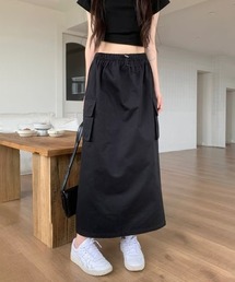ウエストゴムカーゴスカート