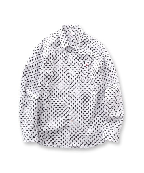 DRESSTERIOR(ドレステリア)の「ポートベロープリントシャツ(シャツ/ブラウス・メンズ・ホワイト系5/ブラック系4・94/91/92/90)」の3枚目の写真