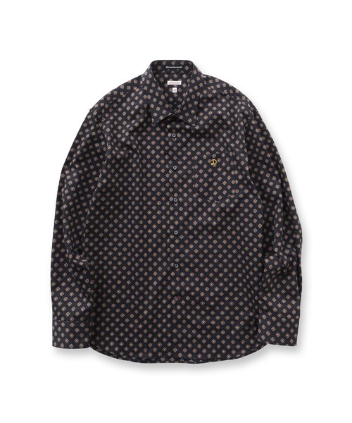 DRESSTERIOR(ドレステリア)の「ポートベロープリントシャツ(シャツ/ブラウス・メンズ・ホワイト系5/ブラック系4・94/91/92/90)」の4枚目の写真