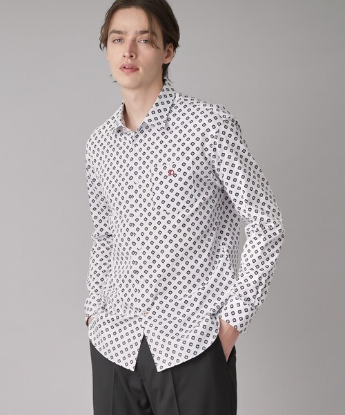 DRESSTERIOR(ドレステリア)の「ポートベロープリントシャツ(シャツ/ブラウス・メンズ・ホワイト系5/ブラック系4・94/91/92/90)」の15枚目の写真
