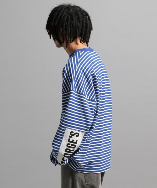 【完売品✨】GEORGE'S ボーダー ロンT Mサイズ ボーダーロンT（Tシャツ/カットソー）｜GEORGE'S（ジョージズ
