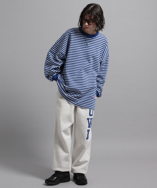 GEORGE'S（ジョージズ）の「ボーダーロンT（Tシャツ/カットソー・メンズ・ホワイト/パープル/ブルー・MEDIUM/LARGE）」の21枚目の写真