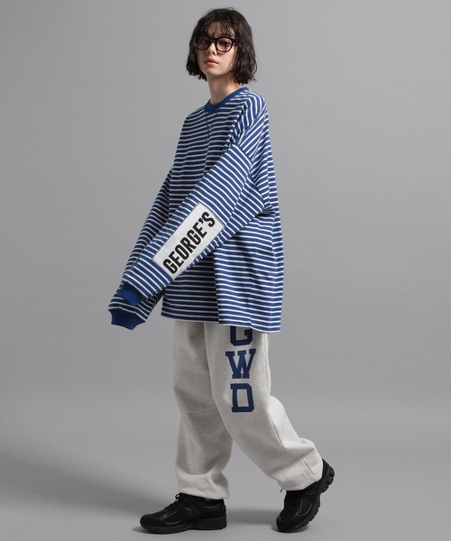 GEORGE'S（ジョージズ）の「ボーダーロンT（Tシャツ/カットソー・メンズ・ホワイト/パープル/ブルー・MEDIUM/LARGE）」の20枚目の写真