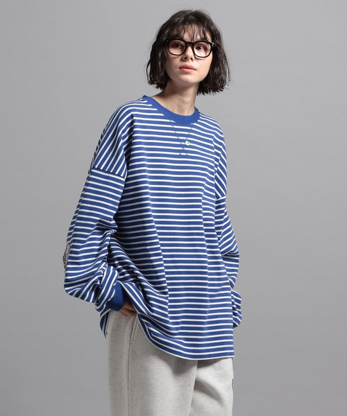 GEORGE'S（ジョージズ）の「ボーダーロンT（Tシャツ/カットソー・メンズ・ホワイト/パープル/ブルー・MEDIUM/LARGE）」の15枚目の写真