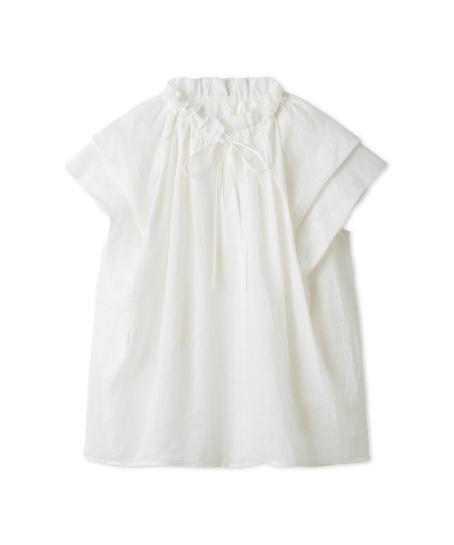 ⭐︎完売品⭐︎ミラオーウェン　【ウォッシャブル】2WAYパフスリーブブラウス Mila Owen｜【ウォッシャブル】2WAYパフスリーブブラウス