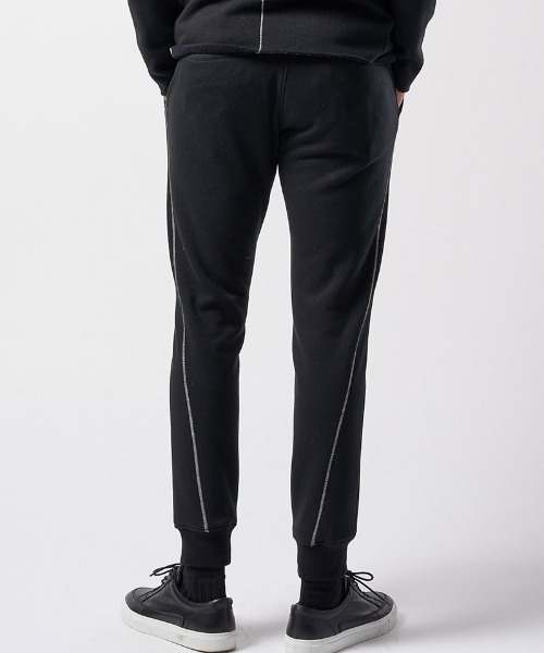 wjk(ダヴルジェイケイ)の「mp13546-back boa rib pants リブパンツ(スウェットパンツ・メンズ・ブラック/ダークブラウン/チャコール・XL/L/M/S)」の21枚目の写真