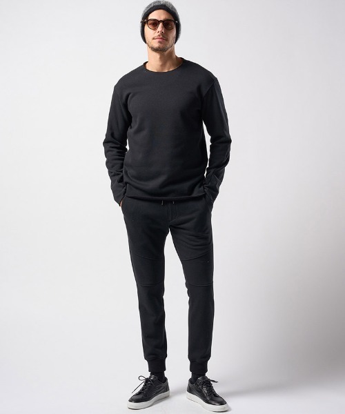 wjk(ダヴルジェイケイ)の「mp13546-back boa rib pants リブパンツ(スウェットパンツ・メンズ・ブラック/ダークブラウン/チャコール・XL/L/M/S)」の20枚目の写真