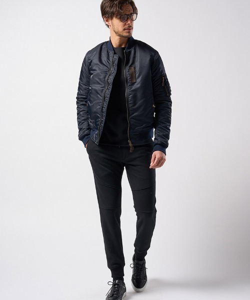 wjk(ダヴルジェイケイ)の「mp13546-back boa rib pants リブパンツ(スウェットパンツ・メンズ・ブラック/ダークブラウン/チャコール・XL/L/M/S)」の19枚目の写真