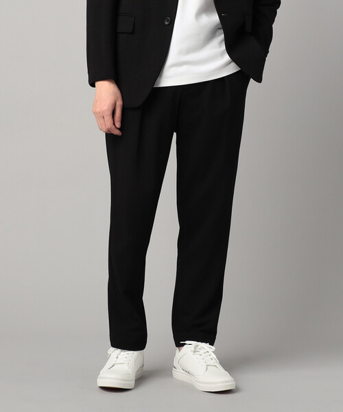 COMME CA MEN（コムサメン）の「【セットアップ対応】泉州編み和紙カノコ インタックパンツ（スラックス・メンズ・ブラック/チャコールグレー・L/S/M）」の17枚目の写真